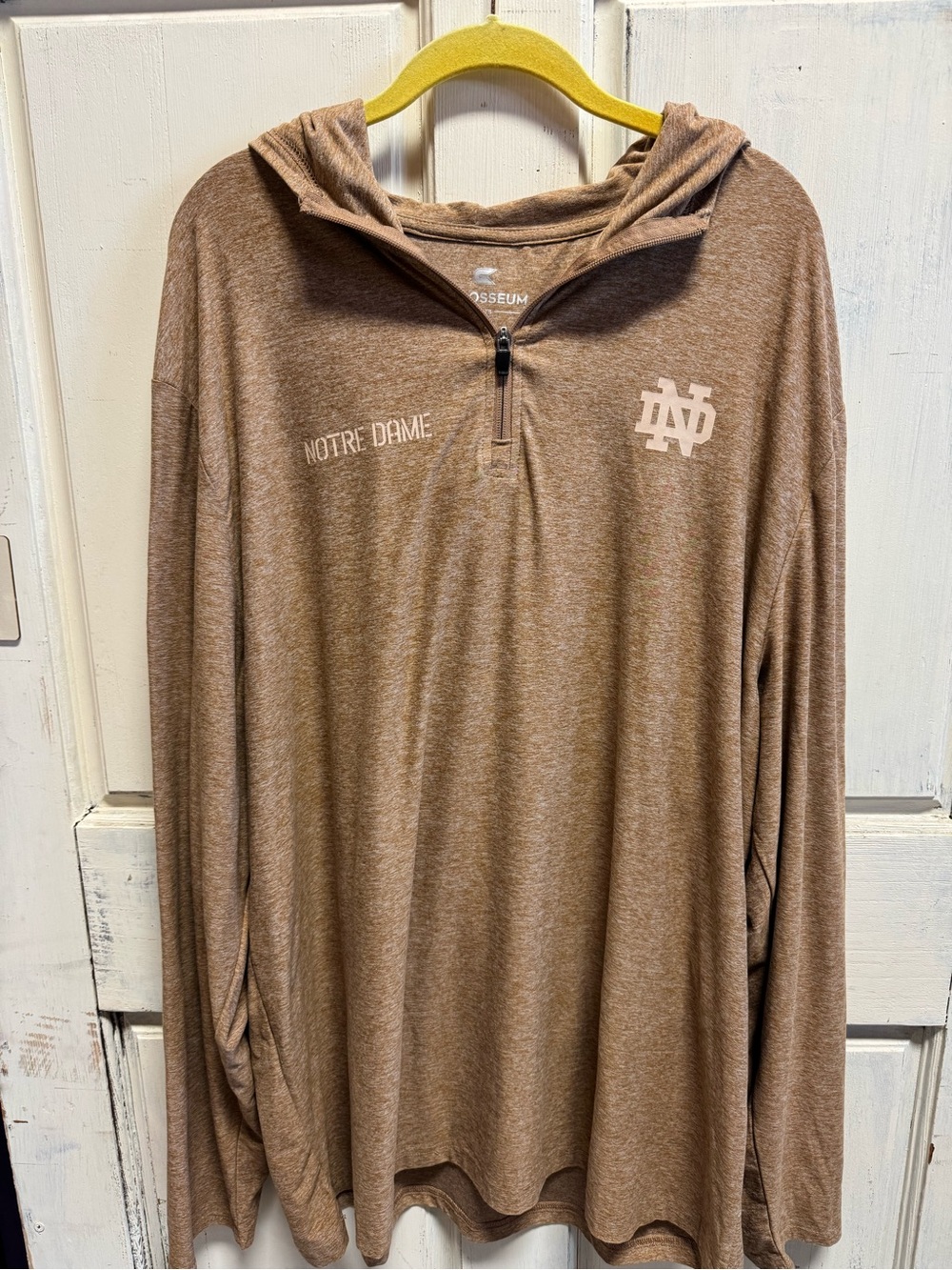 Men’s Notre Dame Hooded Quarter-Zip Pullover